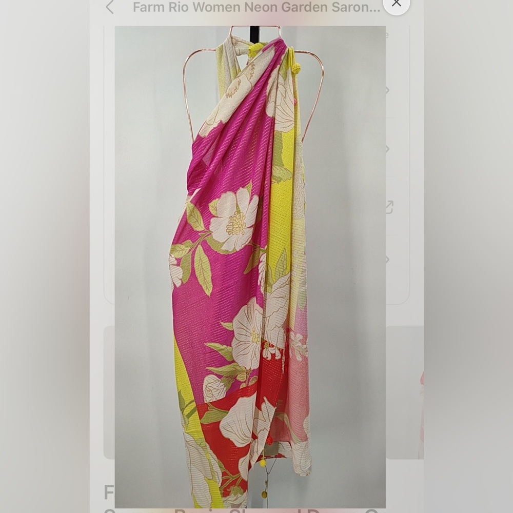 Farm Rio Neon Garden Sarong - Picture 2 of 13